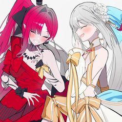 This is a pixiv picture whose title is バーヴァン・シーとモルガン.