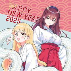 This is a pixiv picture whose title is 謹賀新年2025.