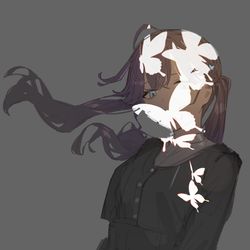 This is a pixiv picture whose title is 賀陽燐羽.