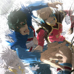 This is a pixiv picture whose title is 秀才vs天才.