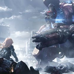 This is a pixiv picture whose title is Titanfall2 X Ave Mujica.
