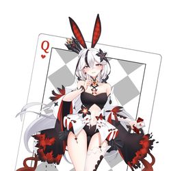 This is a pixiv picture whose title is ハートの女王ツバキ.