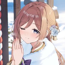 This is a pixiv picture whose title is 願い事はきみと….