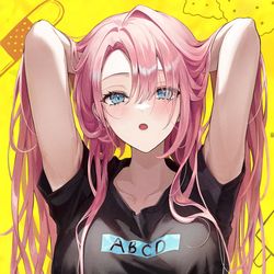 This is a pixiv picture whose title is ABCD.