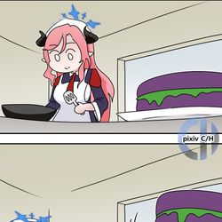 This is a pixiv picture whose title is 팬쨩의 모험 Adventure of Pan-chan.