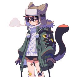 This is a pixiv picture whose title is 冬装備.