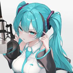 This is a pixiv picture whose title is レコミク.