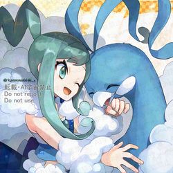 This is a pixiv picture whose title is ルチアとチルタリス.