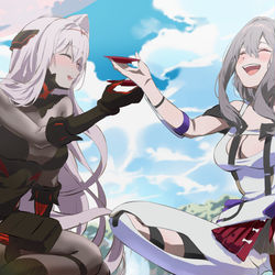 This is a pixiv picture whose title is 一献.