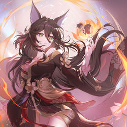 This is a pixiv picture whose title is 忘归人.