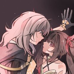 This is a pixiv picture whose title is 生氣了？.
