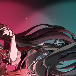 This is a pixiv picture whose title is 花火x薇塔.
