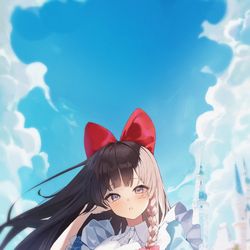 This is a pixiv picture whose title is hina.