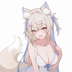 This is a pixiv picture whose title is Fuwawa Abyssgard 💙.