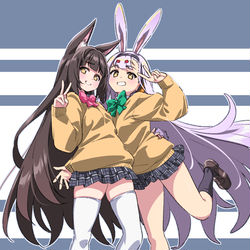 This is a pixiv picture whose title is 長門＆島風.