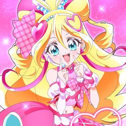 This is a pixiv picture whose title is キュアアイドル.