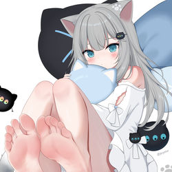This is a pixiv picture whose title is なちょ猫ω.