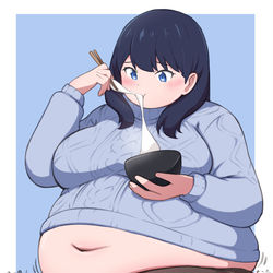 This is a pixiv picture whose title is 正月太りで鏡もちみたいにでっぷりな六花さん♡♡.