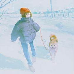 This is a pixiv picture whose title is 走ろう.