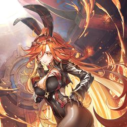 This is a pixiv picture whose title is mavuika bunny.