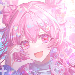 This is a pixiv picture whose title is 💖.