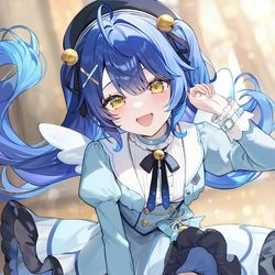 This is a pixiv picture whose title is あまみゃ🩵.