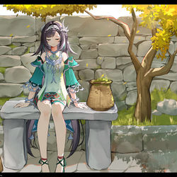 This is a pixiv picture whose title is 藍硯🔆.