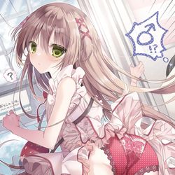 This is a pixiv picture whose title is 電車のドア付近ってたまにすごい強風吹くよね.