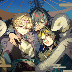 This is a pixiv picture whose title is 描き初め！！.