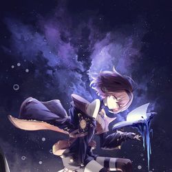 This is a pixiv picture whose title is 传说在美丽的月球上存在着一种名为蚀的生物.
