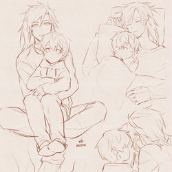 This is a pixiv picture whose title is 冬季互動.