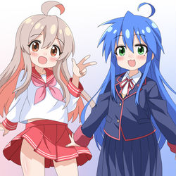 This is a pixiv picture whose title is まひろちゃんとこなちゃん.