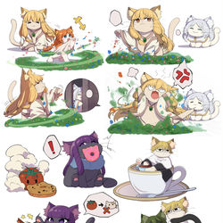 This is a pixiv picture whose title is 🐱🐱.