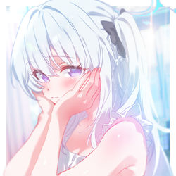 This is a pixiv picture whose title is エプロンミヤコ.