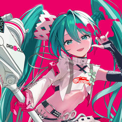This is a pixiv picture whose title is レーシングミク2025.