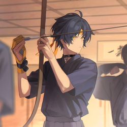 This is a pixiv picture whose title is 箭术的精髓从来不必向外索求.