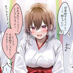 This is a pixiv picture whose title is 巫女妹ちゃん.