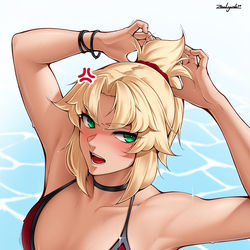 This is a pixiv picture whose title is Rider Mordred.