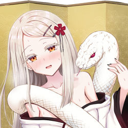 This is a pixiv picture whose title is 蛇と広さん.