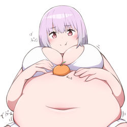 This is a pixiv picture whose title is 正月太りで鏡もちボディのアカネちゃん❤️.