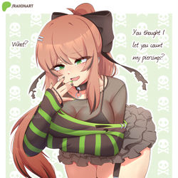 This is a pixiv picture whose title is Goth Monika.