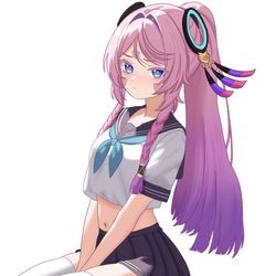 This is a pixiv picture whose title is Citlali school girl.