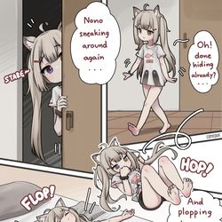 This is a pixiv picture whose title is Nono's Silent Intrusion.
