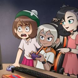 This is a pixiv picture whose title is "Playing...".