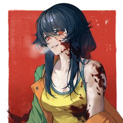 This is a pixiv picture whose title is 芹泽千枝实.