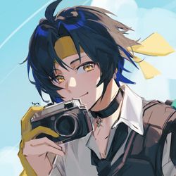 This is a pixiv picture whose title is 一瞬.
