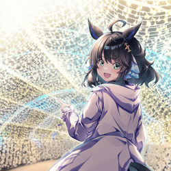 This is a pixiv picture whose title is タクトちゃんとメガイルミデート.