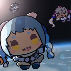 This is a pixiv picture whose title is 兎田ぺこら.