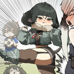 This is a pixiv picture whose title is JANE DOE KICK!.