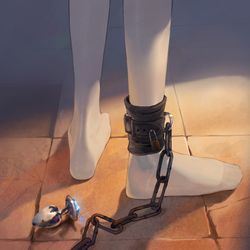 This is a pixiv picture whose title is 脚.